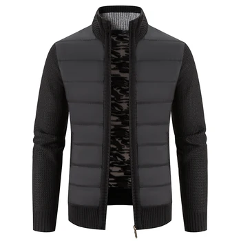 2023 Осенне-зимний мужской свитер, модный вязаный кардиган, мужской высококачественный свитер, повседневная куртка, мужской свитер на молнии 6606