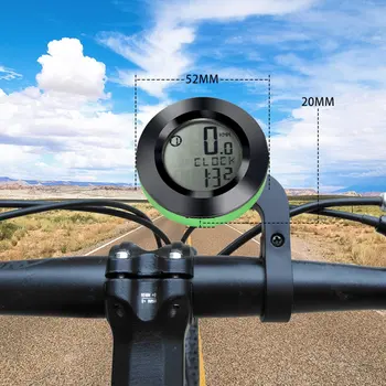 Измеритель скорости велосипеда Цифровой велосипед Многофункциональные Водонепроницаемые Спортивные датчики Спидометр велосипедного компьютера с ЖК-подсветкой