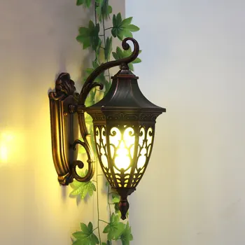 Ретро-настенный светильник Nordic Home, Уличный водонепроницаемый светильник для внутреннего двора, Уличный светильник для коридора, Декоративный светильник