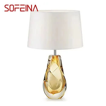 Современная настольная лампа SOFEINA Nordic с глазурью, модная художественная гостиная, спальня, отель, светодиодная настольная лампа с индивидуальностью и оригинальностью