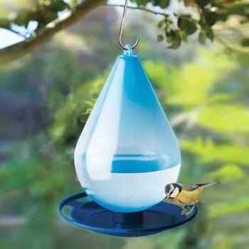 Поилка для птиц с капельками, подвесная поилка для диких птиц для сада на открытом воздухе, поилка для птиц