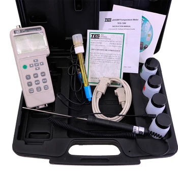 Дисплей TES-1380K для измерения PH/ORP/температуры с разрешением 0,001 pH