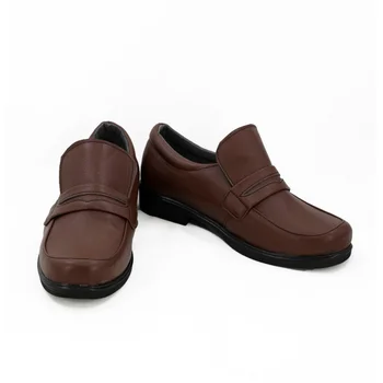 Японская студенческая обувь с круглой головкой, Японская школьная форма, Ботинки, Кожаные туфли на плоской подошве, изготовленные на заказ, коричневые, черные туфли для косплея