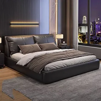 Скандинавская Современная Эстетичная Кровать для хранения В салоне King Size Кровать размера 