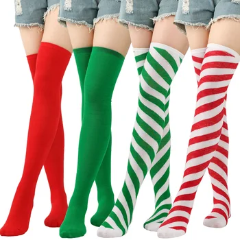 2023 Новых женских рождественских чулок, носков на Хэллоуин, модных сексуальных женских носков, длинных носков из лося, Рождественского подарка для женщин
