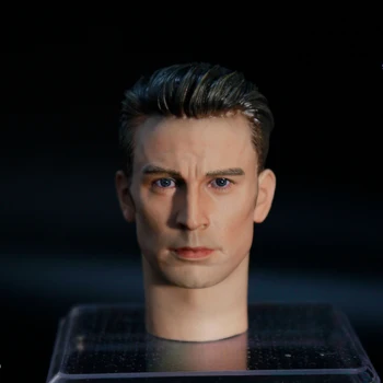 1/6 Масштабная модель для лепки головы Криса Эванса с загорелой кожей, подходящая для 12-дюймовой фигурки человека Hot Toys