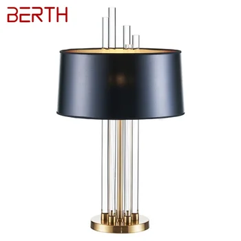 Современный креативный настольный светильник BERTH Простая хрустальная настольная лампа LED для украшения домашней спальни