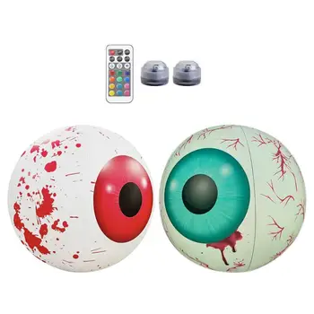 Надувное глазное яблоко на Хэллоуин, 2 шт., надувные украшения для глазных яблок, 23,62 дюйма, надувные огромные глазные яблоки, принадлежности для вечеринок на Хэллоуин