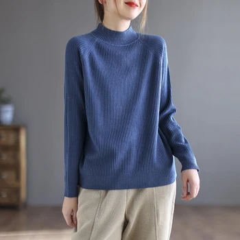 2023, Осенне-зимний Женский кашемировый свитер, пуловер, Повседневная мода, Высокое качество, Тепло