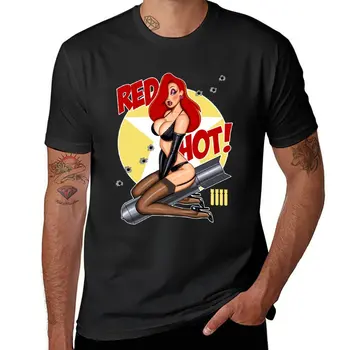 Новая футболка Red Hot Nose Art Jessica Rabbit 17, лучшая женская футболка в стиле ретро 90-х, уникальная футболка Best Hot Idea