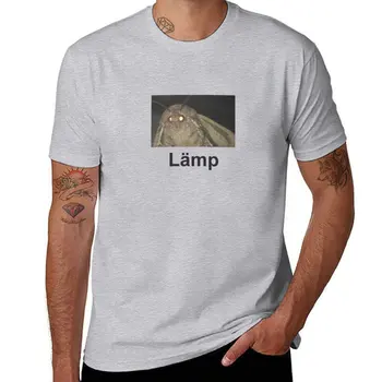 Новая футболка Moth Meme Lamp с коротким рукавом, мужская футболка большого размера, топы, футболки для мужчин
