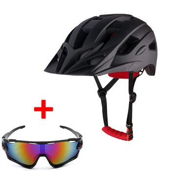 Велосипедный шлем с Задним фонарем для мужчин и Женщин, Цельнолитый, Шлем для Шоссейного велосипеда, Сверхлегкий, Для гонок, Верховой езды, Велоспорта