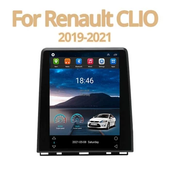 Android 12 Вертикальный Экран Tesla Автомобильный Радио Мультимедийный Видеоплеер Для Renault CLIO 2019 2020 2021-2030 Навигация GPS 2 DIN