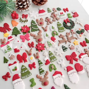 Рождественская серия, Мягкая Керамика, Резак из полимерной глины, серьги в форме снеговика и Ангела, Штампы для изготовления сережек, украшений и подвесок.