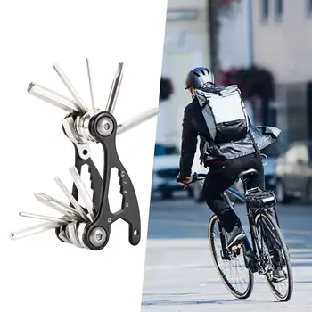 Многофункциональный карманный складной инструмент для ремонта, легкий для езды на велосипеде