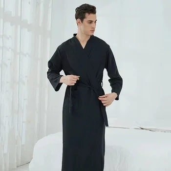 Мужская и женская домашняя одежда для пар, ночная рубашка, гостиничный халат, Тонкая Юката, впитывающая пот, Дымящаяся пижама.