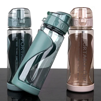 Пластиковые бутылки для воды Без Bpa Креативные виды спорта на открытом воздухе Двухслойная студенческая портативная кружка для питья Space Cup