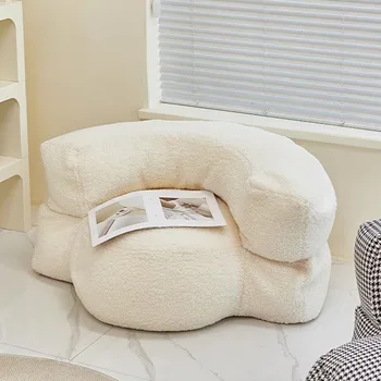 Сверхлегкий Оптовый Белый диван-кресло для отдыха, Мягкий комфорт, Модные стулья для гостиной, Индивидуальная мебель для отдыха