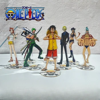 Аниме One Piece Луффи Зоро Санджи Подставка Акриловая настольная подставка Фигурная модель для детей Подарок для детей