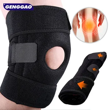 1 шт. Регулируемая компрессионная накладка для коленной чашечки, поддерживающая сухожилия, бандаж на рукав для мужчин и женщин -Боль при артрите, восстановление после травм, бег