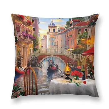 Подушка для декораций Венеции, Рождественские чехлы для подушек, декоративные подушки для гостиной, мраморный чехол для подушки