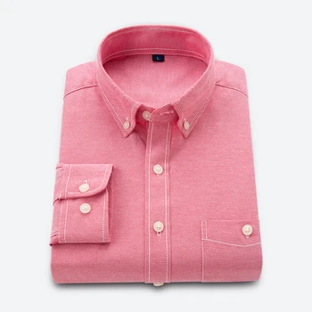 Рубашка мужская яркая, удобная, с пуговицами на лацканах, детали дизайна, линия кармана, осенняя новинка
