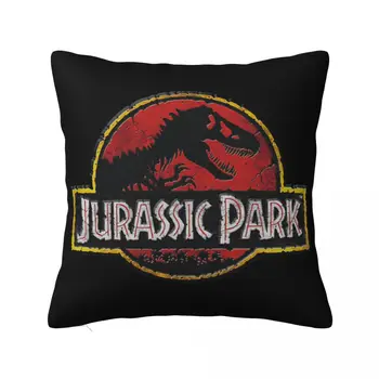 Наволочка с логотипом Jurassic Park Stone из полиэстера с принтом, наволочка для декора, наволочка для спальни на молнии 45 * 45 см