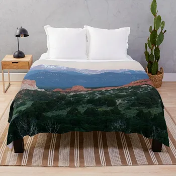 Покрывало Sunrise at Garden of the Gods и Pikes Peak, роскошное покрывало, Стеганое одеяло, Дизайнерские одеяла для дивана