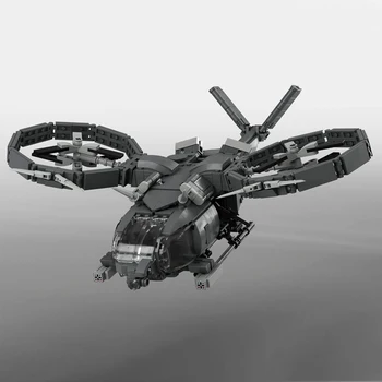 Gobricks MOC Interstellar RDA SA-2 Samsons Аватар Набор Строительных Блоков Космический Транспорт Черный Ястреб Модель Вертолета Кирпичная Игрушка в Подарок