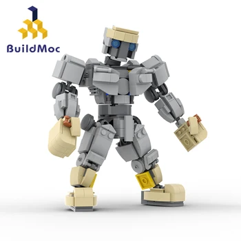 Buildmoc Настоящие Атоматические Стальные Роботы Фигурки роботов MOC Набор Строительных блоков Наборы Игрушек для детей Детские Подарки Игрушка 95ШТ Кирпичей