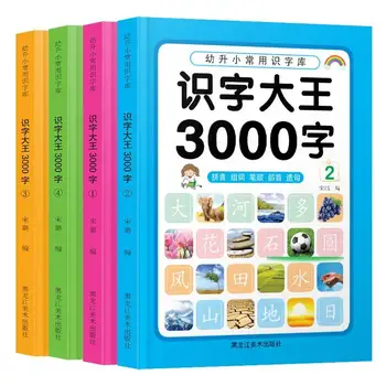 4 Книги Король грамотности 3000 слов, учебник по грамотности детей 3-6 лет и раннему образованию