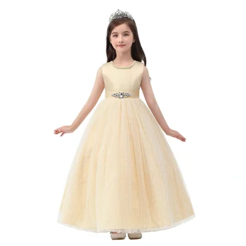 Платье принцессы для маленькой девочки, модное длинное платье, костюм для выступления, праздничное вечернее платье, детские платья для девочек