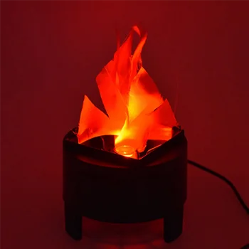 4X СВЕТОДИОДНЫЙ светильник с эффектом пламени, искусственное электрическое мерцание, лампа для костра, принадлежности для декора вечеринок для бара Home, штепсельная вилка США