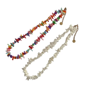 Изысканная барочная коралловая цепочка на шею Красивые ожерелья-чокеры Регулируемая Прямая Доставка