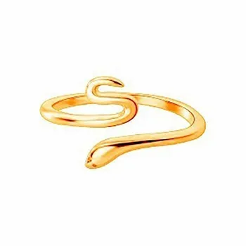 Женское простое и изысканное открытое кольцо в виде животного змеи Модный тренд Персонализированные аксессуары ручной работы Подарок на годовщину