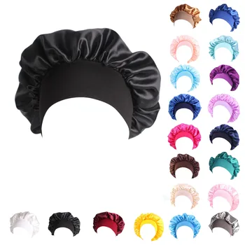 Женская Мода Бисером Тесьма Шляпа Мусульманских Рюшами Рак Завернуть Колпачок Для Сна Кепки Атласной Подкладке Шляпки Волосы Женщины Hat