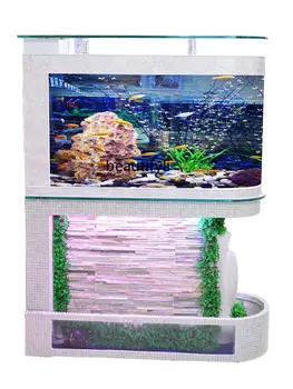 Водная Ненесущая Стена Прихожей Аквариум С Рыбками Аквариум Экологический Водный Экран Стеклянная Гостиная Большая 1,2 М